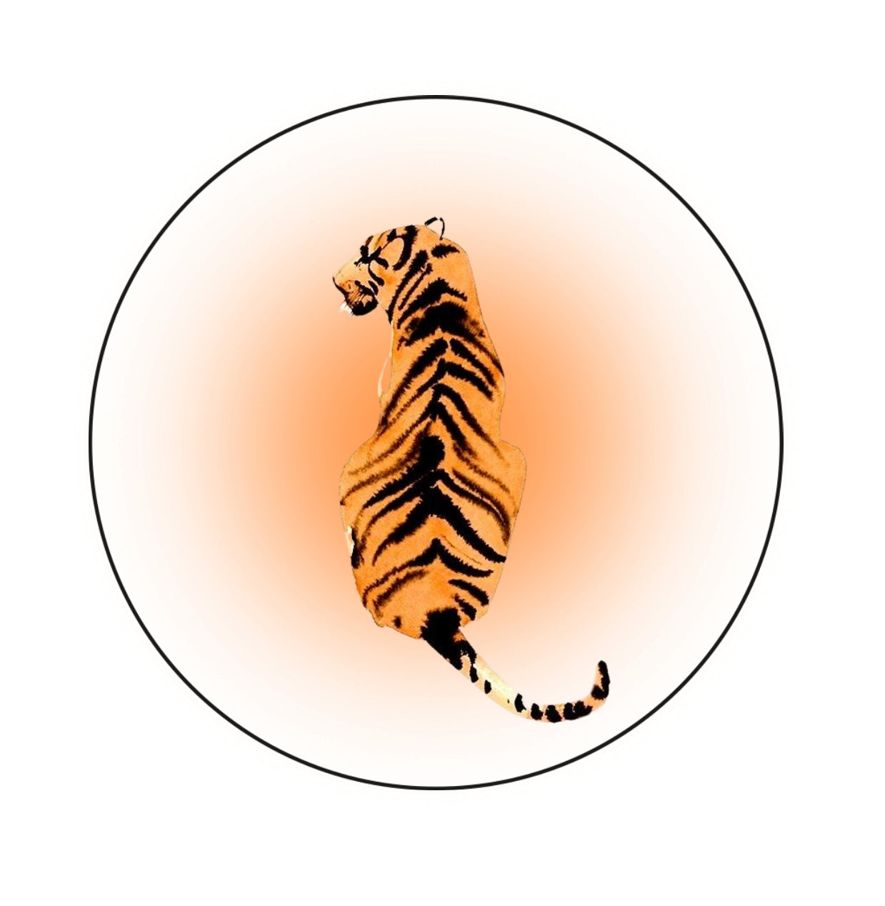 Tiger W/ Aura Backround