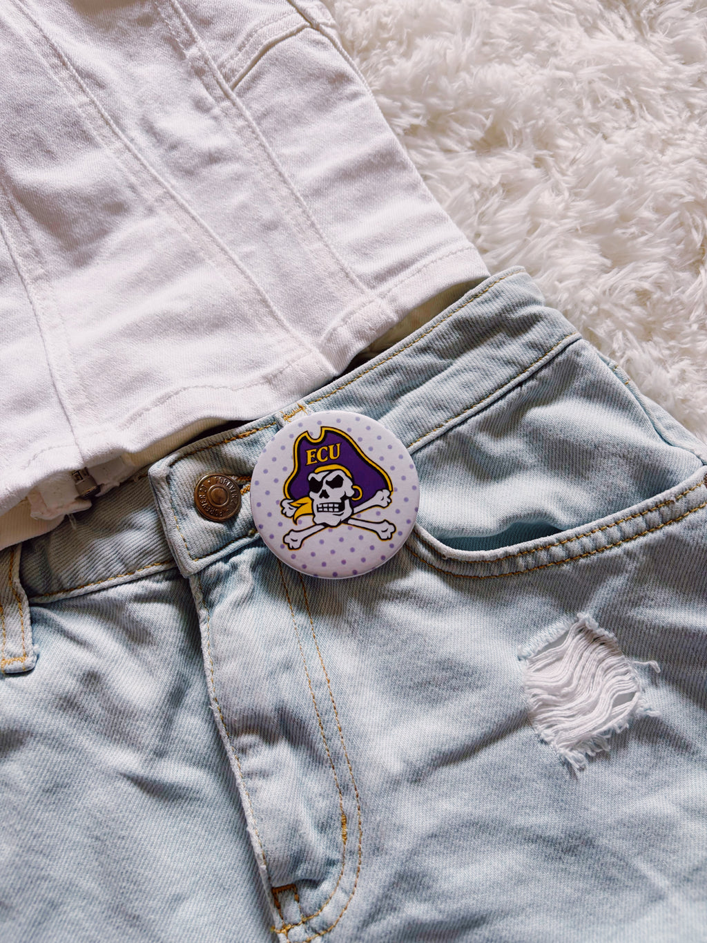 ECU Polka Dot Button