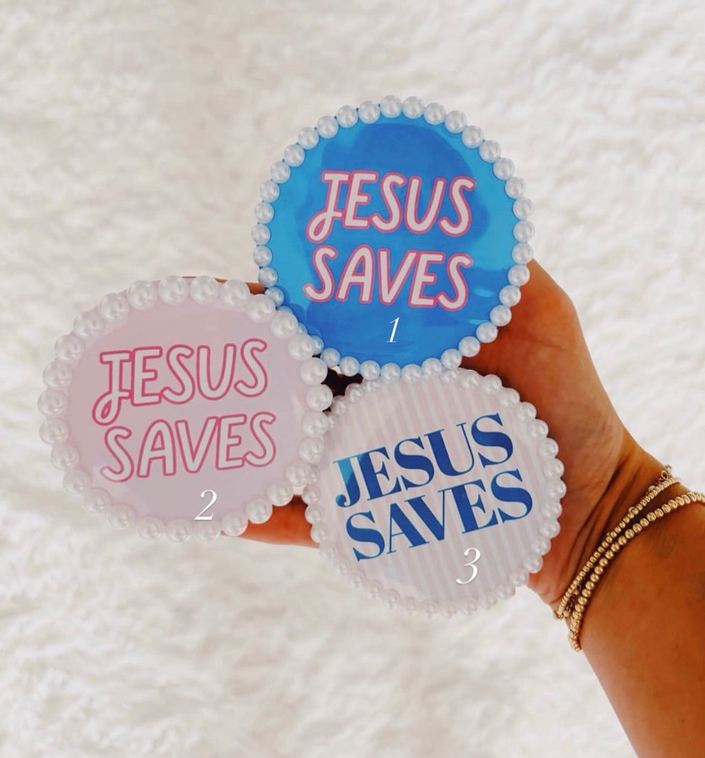 Jesus Saves Button