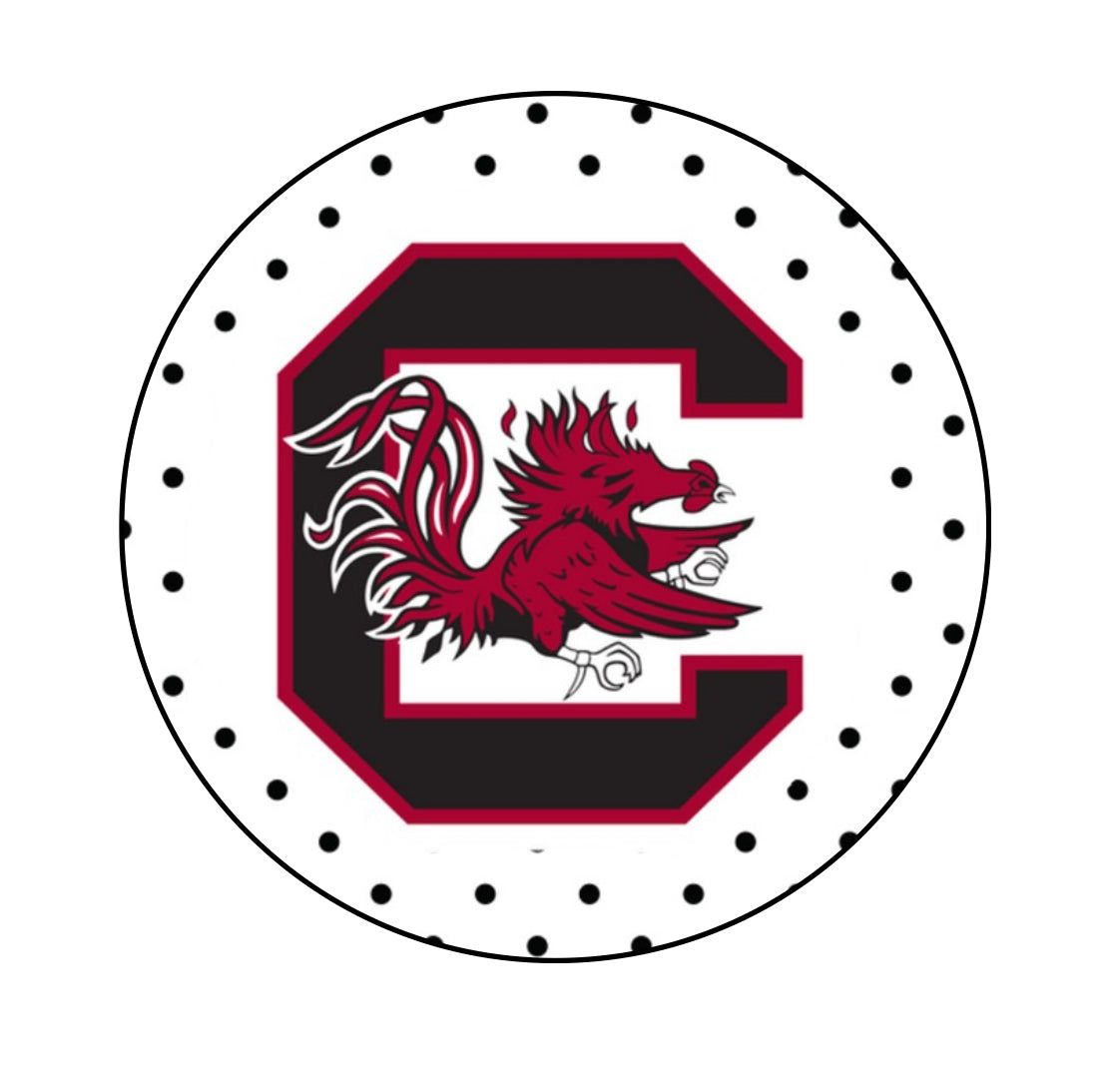 Gamecocks - Logo w/ Polka Dots