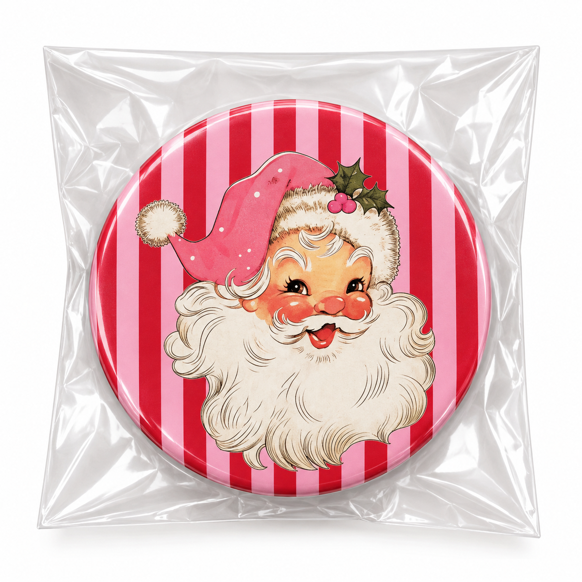 Christmas - Santa Pink Stripe