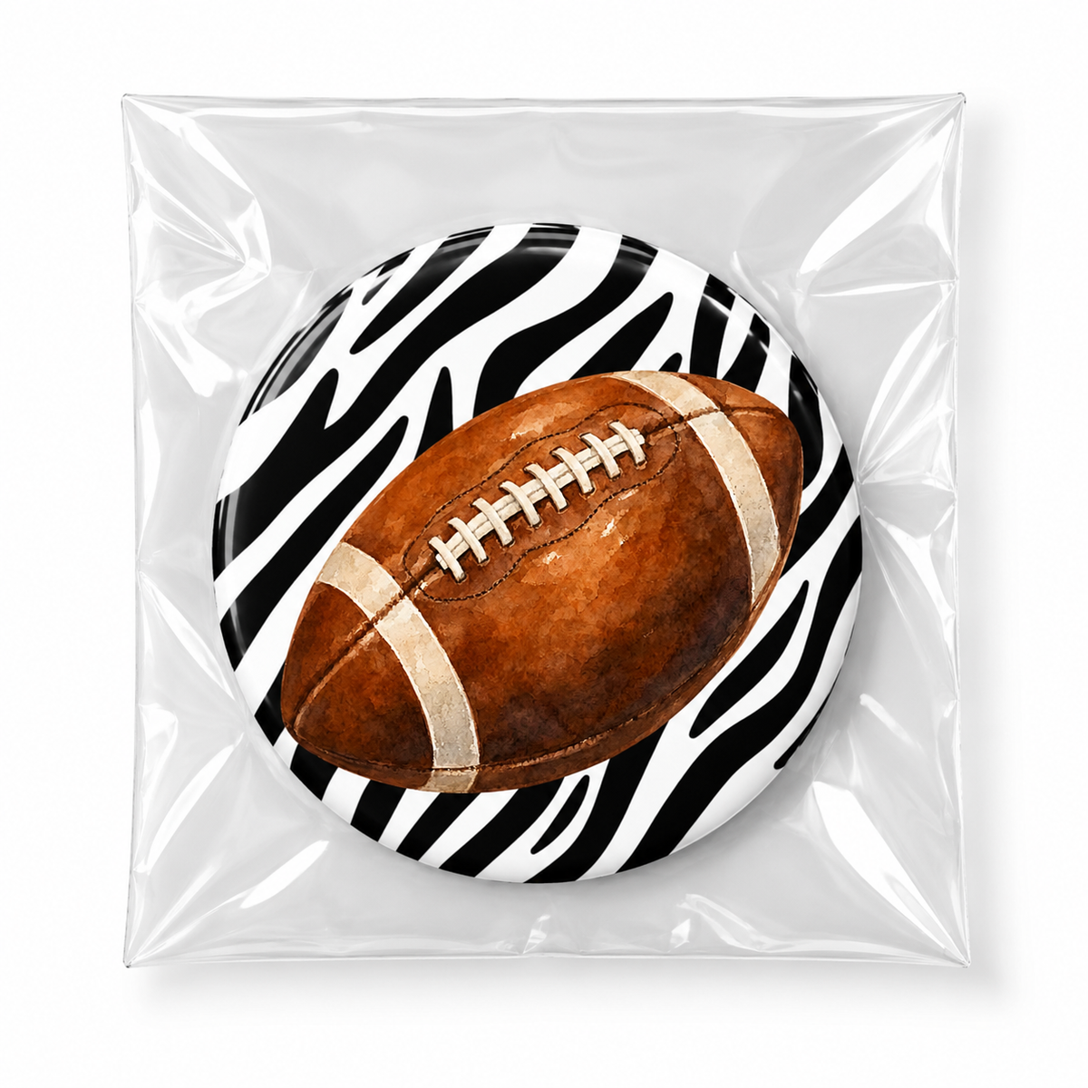 Football W/ Black Zebra