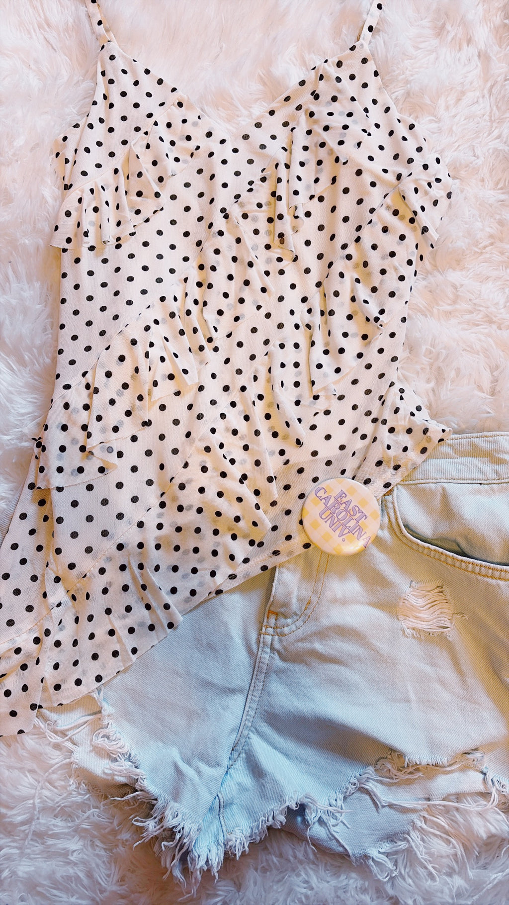 ECU Polka Dot Button