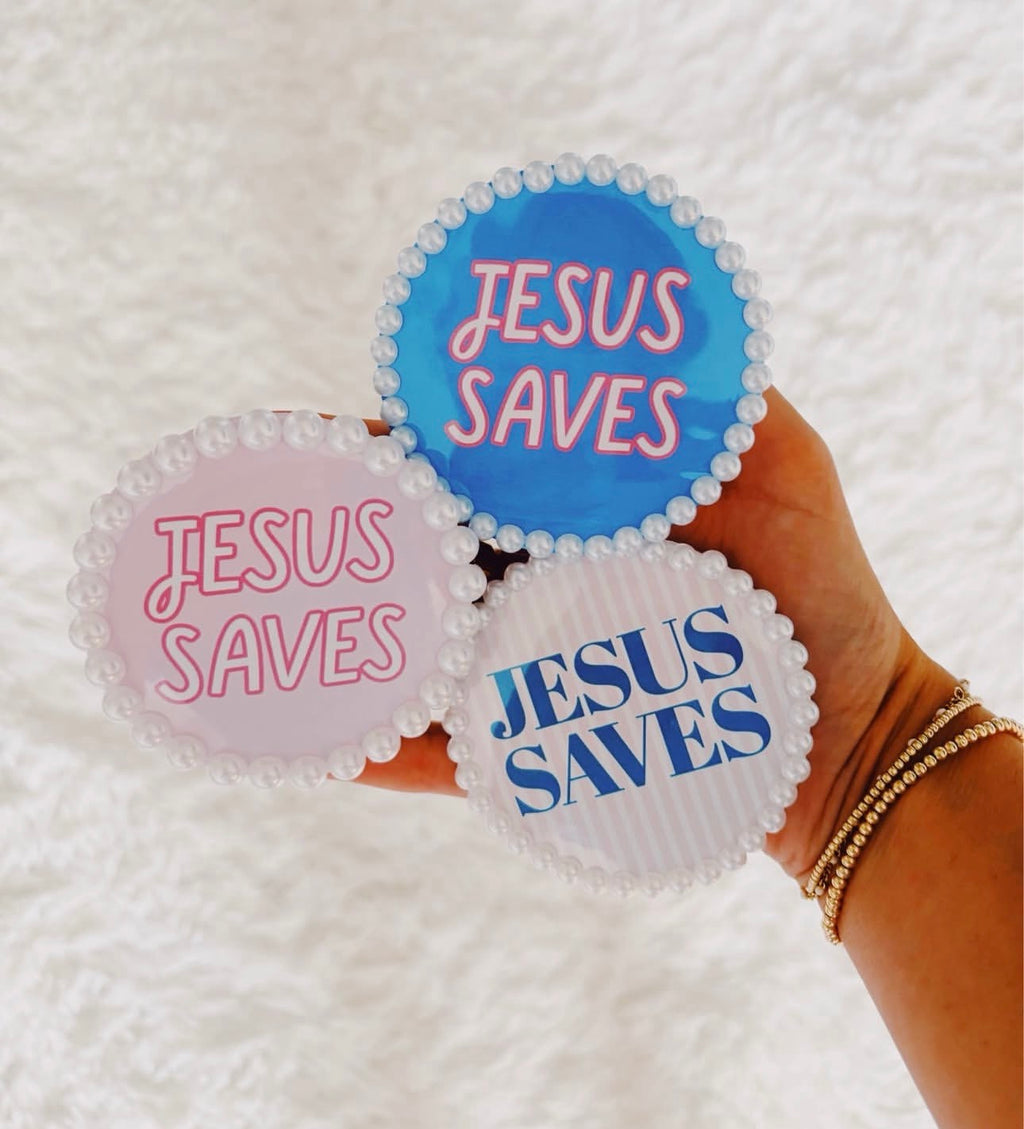 Jesus Saves Button